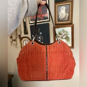 Vintage y2k 2000s corduroy shoulder bag by Nine West